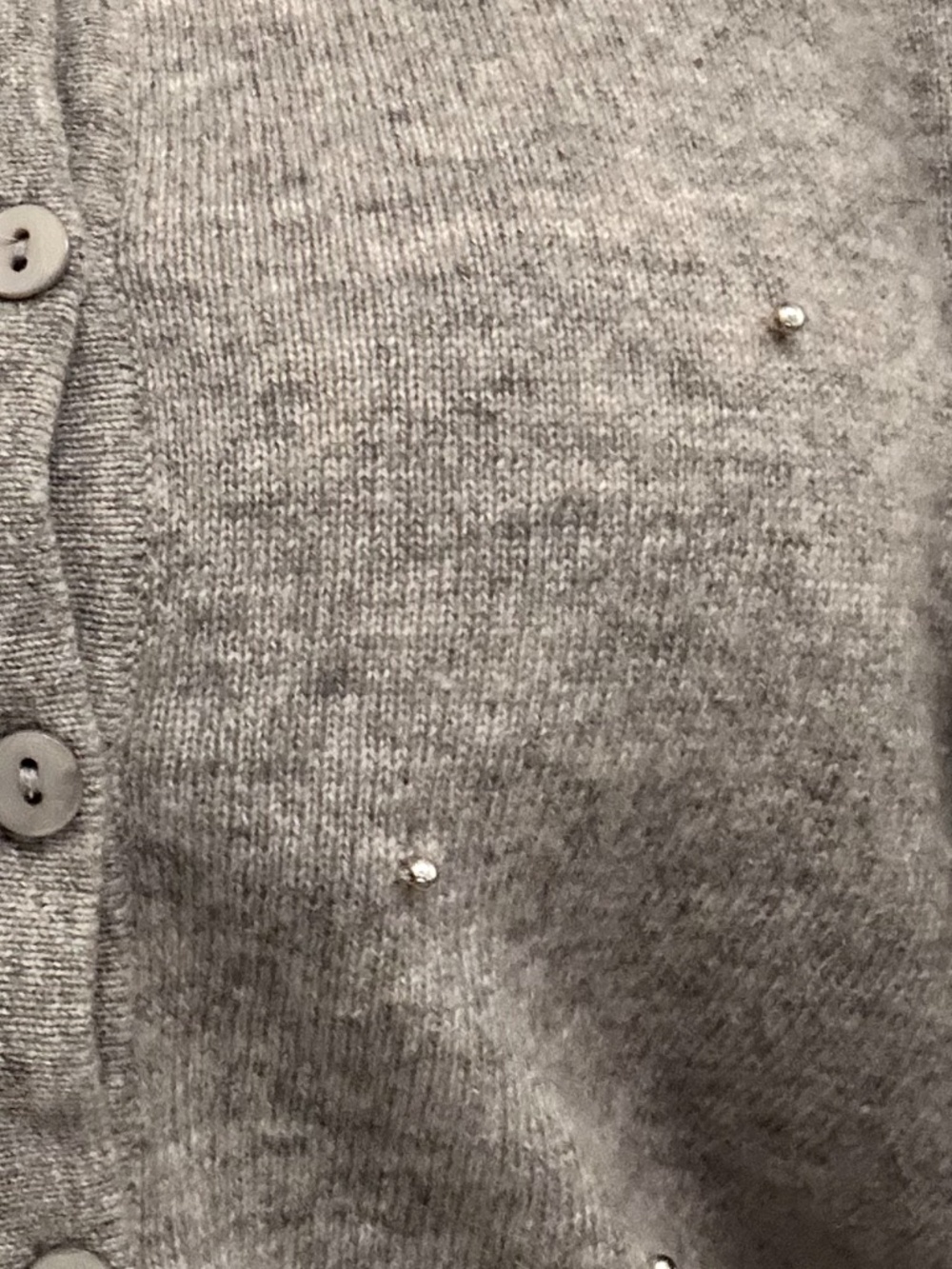 Premium 100% Pure Cashmere Studded Cardigan, Like New, size S - Picture 11 of 11